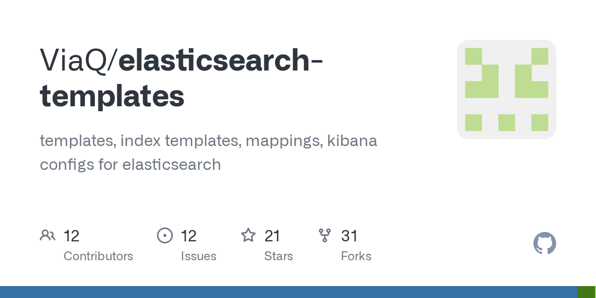 GitHub ViaQ/elasticsearchtemplates templates, index templates