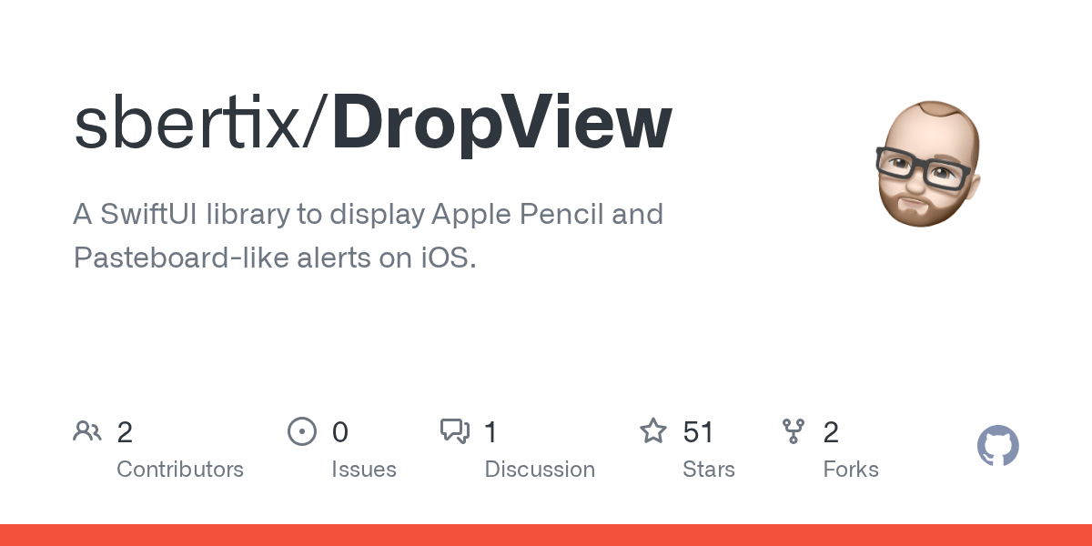 GitHub sbertix/DropView A SwiftUI library to display Apple Pencil