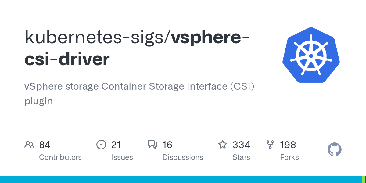 GitHub vSphere storage Container