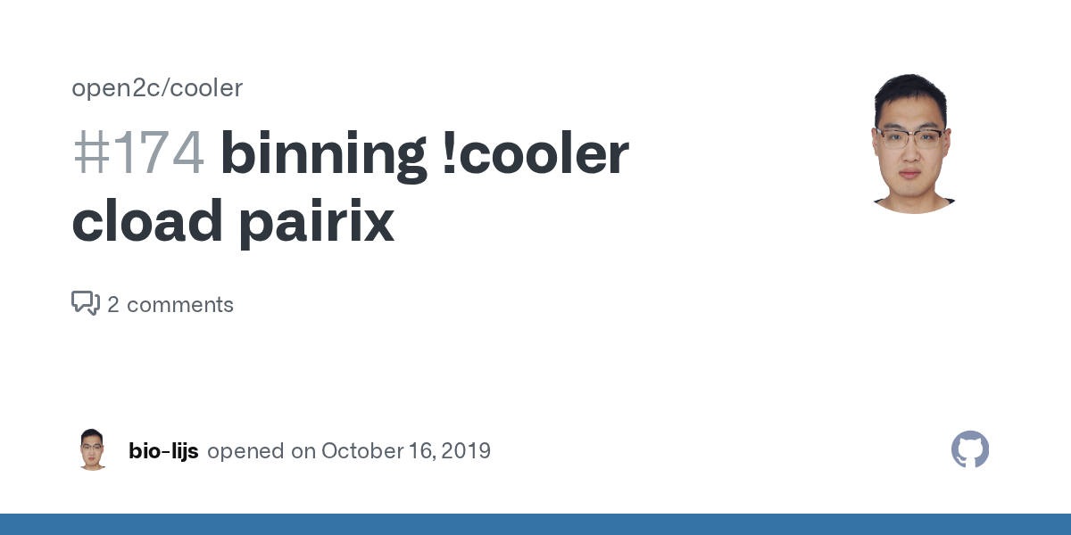 binning !cooler cload pairix · Issue 174 · open2c/cooler · GitHub