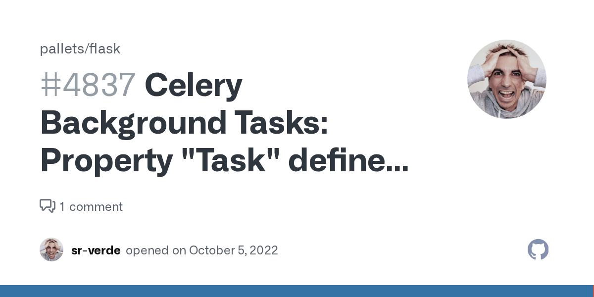 Celery Background Tasks Property "Task" defined in "Celery" is read