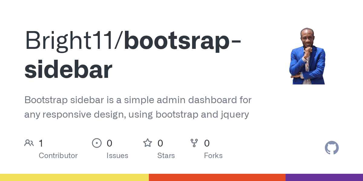 GitHub Bright11/bootsrapsidebar Bootstrap sidebar is a simple admin