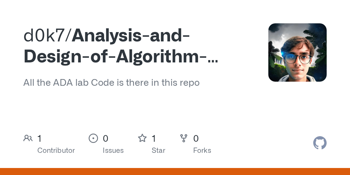 GitHub d0k7/AnalysisandDesignofAlgorithmLabCodeinPython All