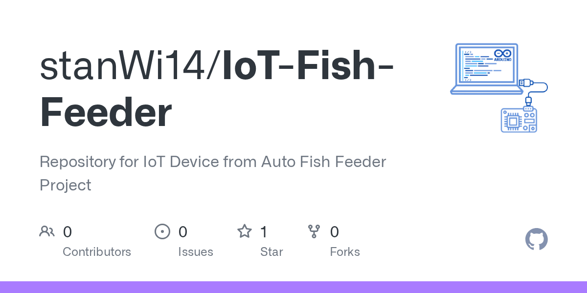 GitHub stanWi14/IoTFishFeeder Repository for IoT Device from Auto
