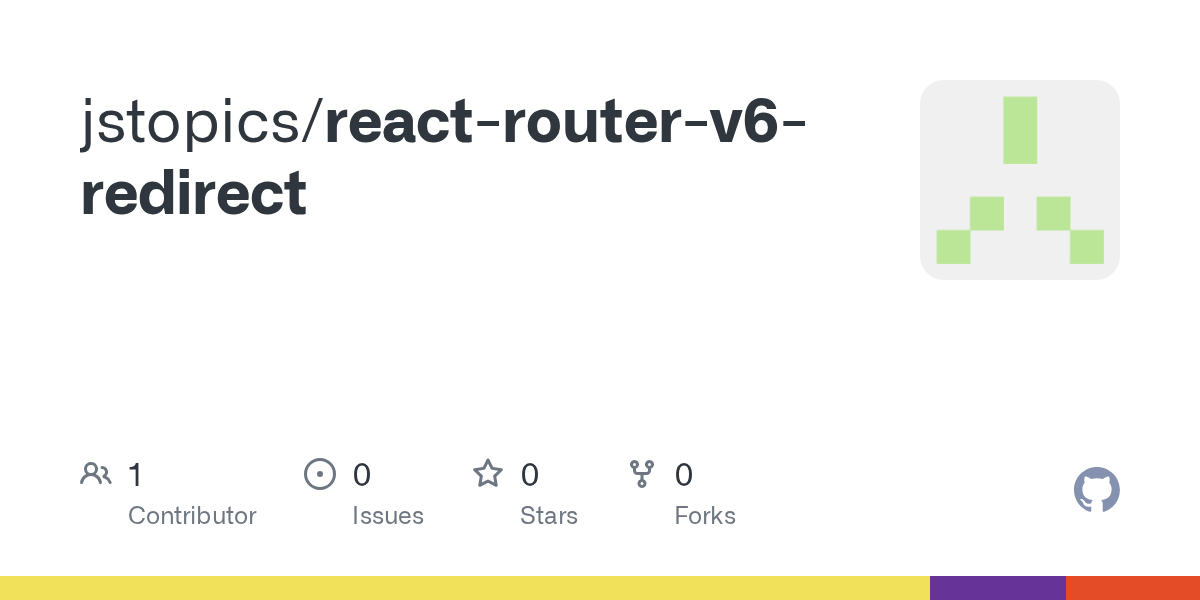 GitHub jstopics/reactrouterv6redirect