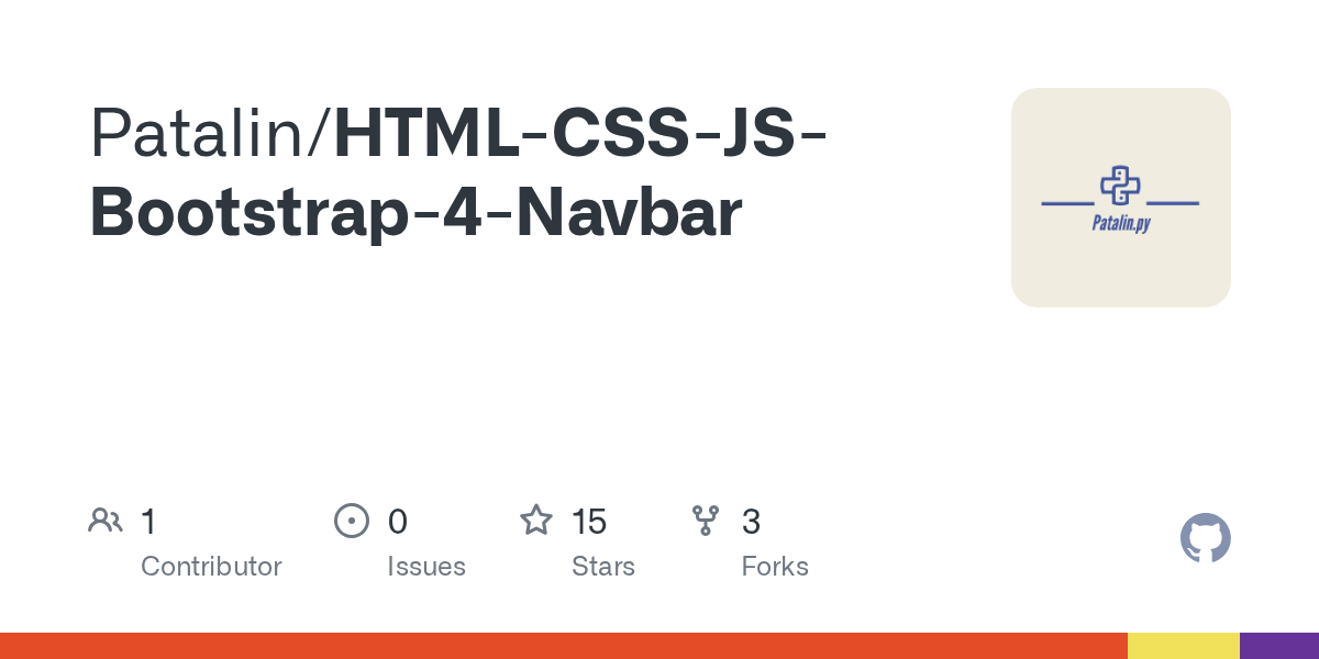 HTMLCSSJSBootstrap4Navbar/index.html at main · Patalin/HTMLCSSJS
