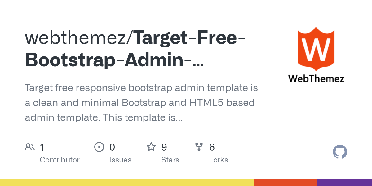 GitHub webthemez/TargetFreeBootstrapAdminTemplate Target free