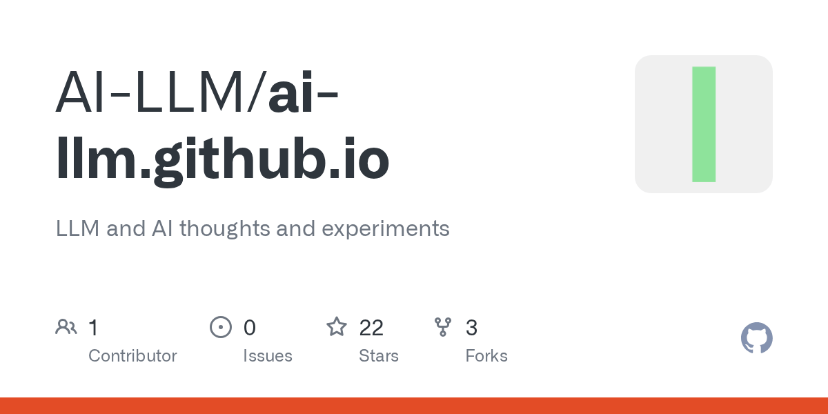 aillm.github.io/CodeGeneration.md at main · AILLM/aillm.github.io