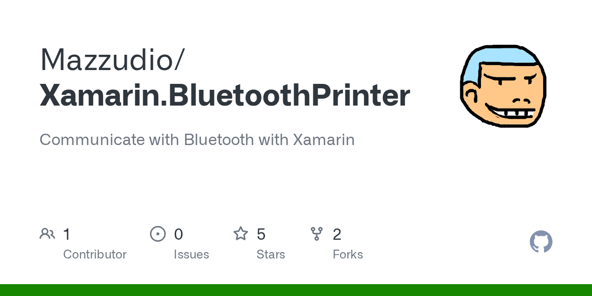 GitHub Mazzudio/Xamarin.BluetoothPrinter Communicate with Bluetooth