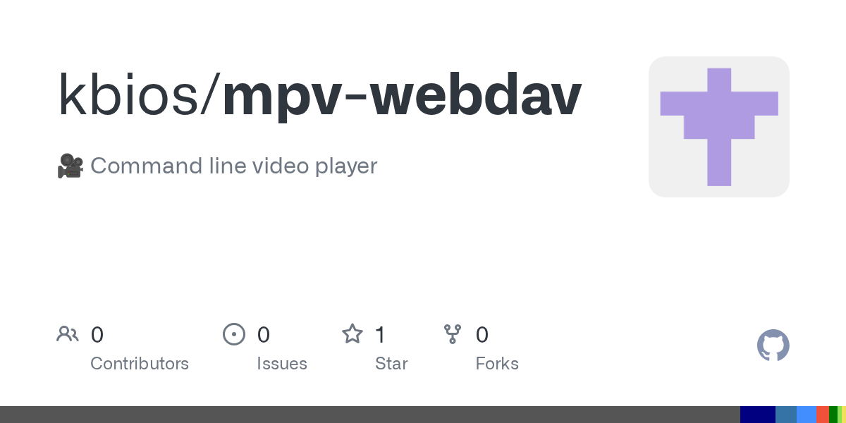 GitHub kbios/mpvwebdav 🎥 Command line video player