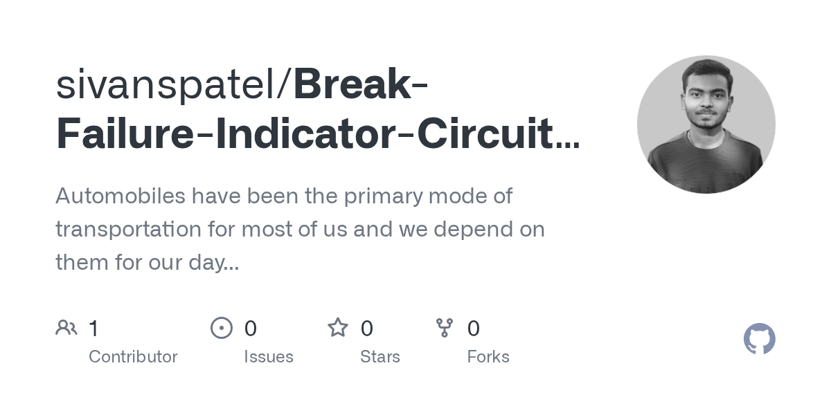 GitHub sivanspatel/BreakFailureIndicatorCircuitbyusing555Timer