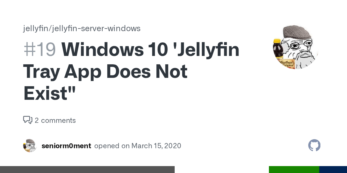 Windows 10 'Jellyfin Tray App Does Not Exist" · Issue 19 · jellyfin