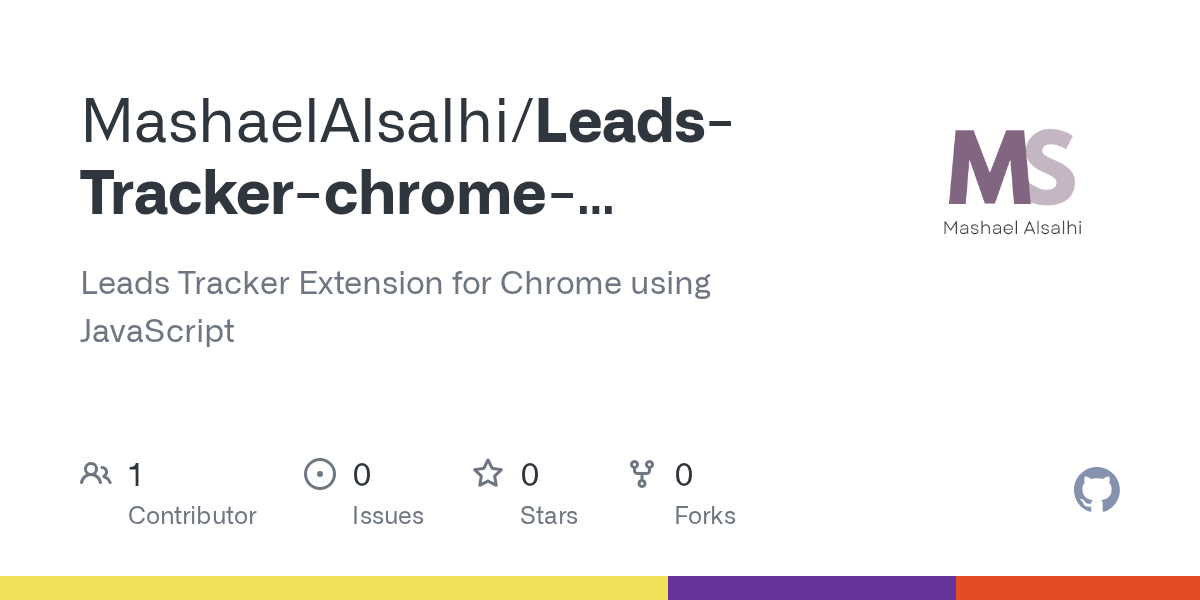 Releases · MashaelAlsalhi/LeadsTrackerchromeExtension