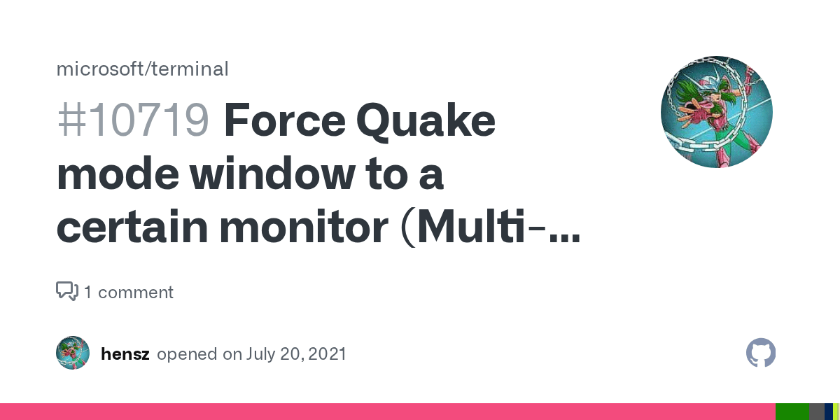 Force Quake mode window to a certain monitor (MultiMonitor setup