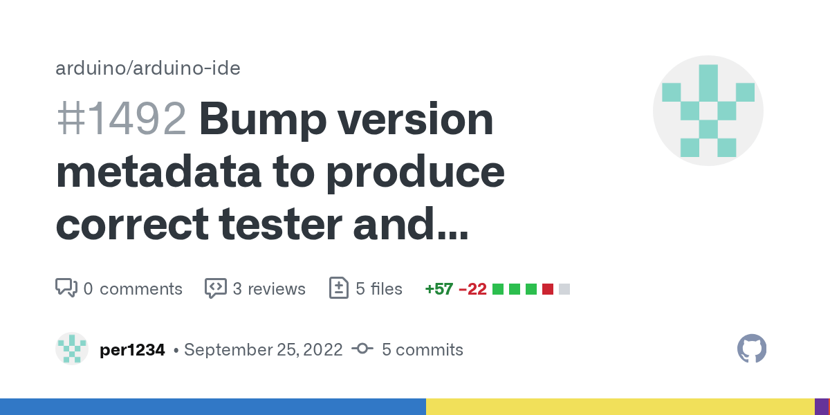 Bump version metadata to produce correct tester and nightly build