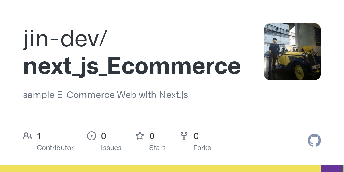 GitHub sample  with Next.js