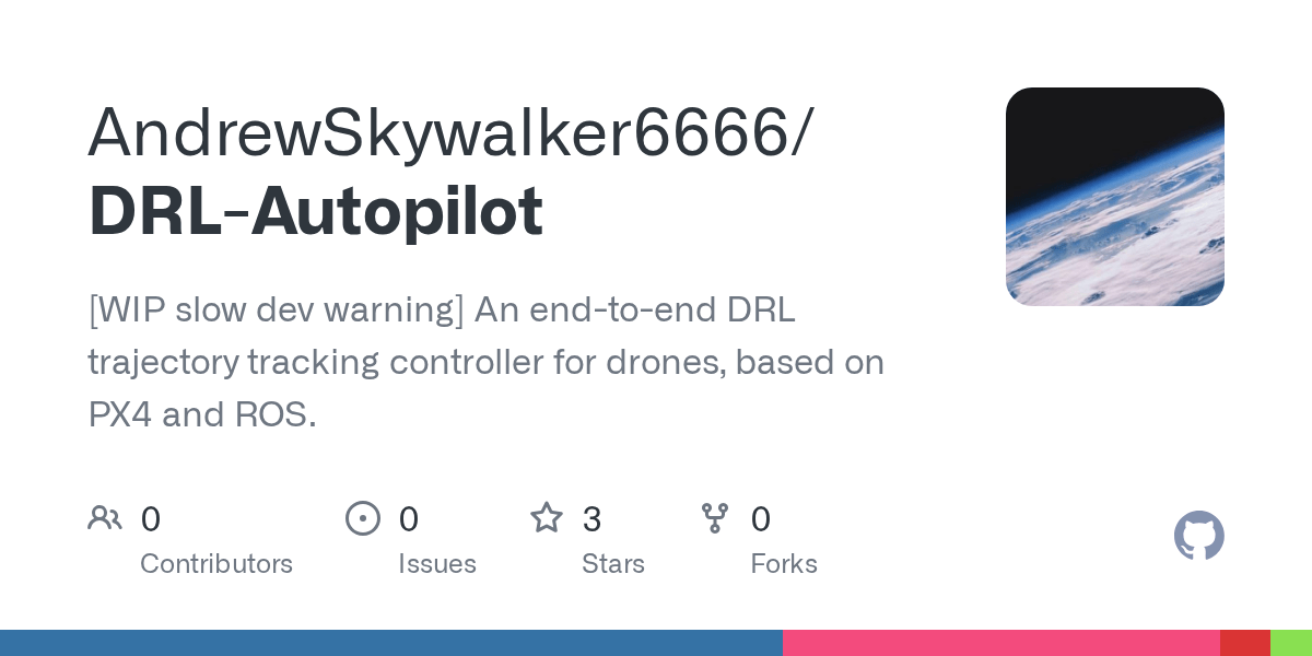 GitHub AndrewSkywalker6666/DRLAutopilot [WIP slow dev warning] An endtoend DRL trajectory