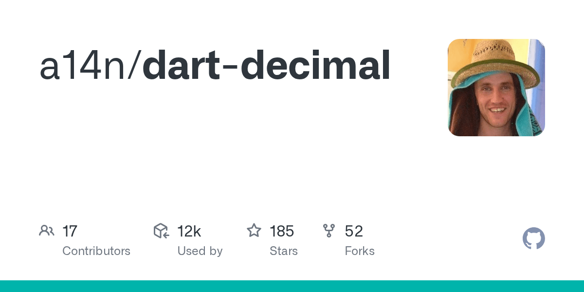 GitHub a14n/dartdecimal
