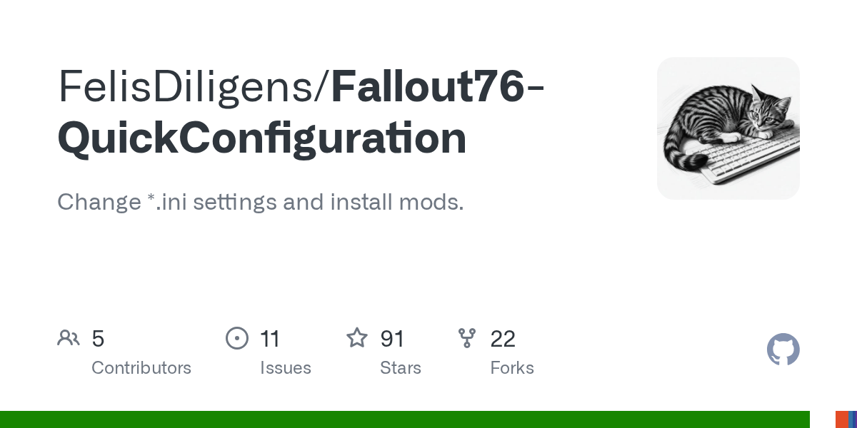 Fallout76QuickConfiguration/Configuration.cs at master · FelisDiligens