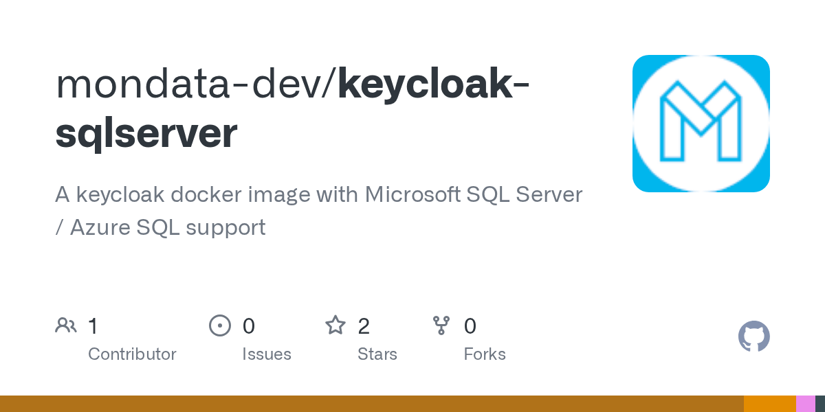 GitHub mondatadev/keycloaksqlserver A keycloak docker image with