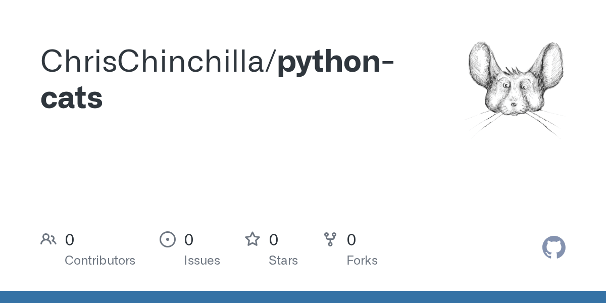 GitHub ChrisChinchilla/pythoncats