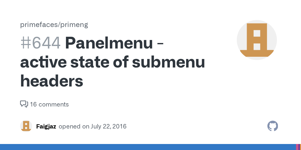 Panelmenu active state of submenu headers · Issue 644 · primefaces
