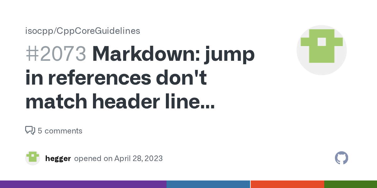 Markdown jump in references don't match header line anchors · Issue
