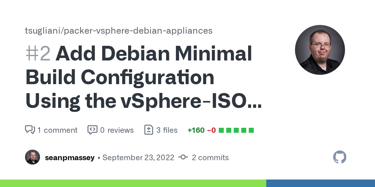 Add Debian Minimal Build Configuration Using the vSphereISO Packer
