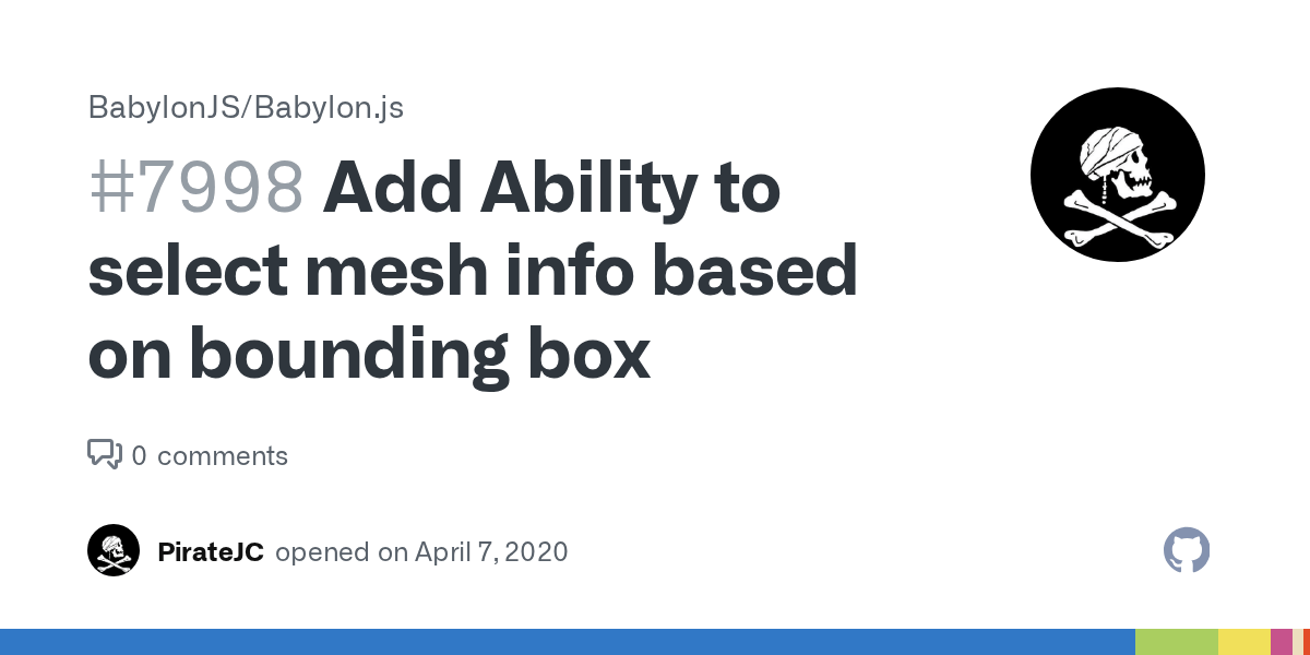Add Ability to select mesh info based on bounding box · Issue 7998 · BabylonJS/Babylon.js · GitHub