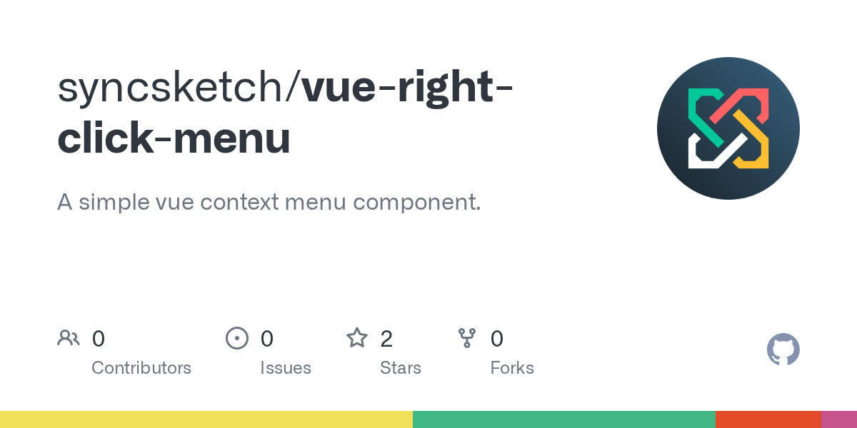 GitHub syncsketch/vuerightclickmenu A simple vue context menu