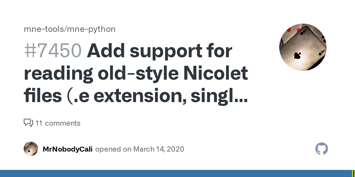 Add support for reading oldstyle Nicolet files (.e extension, single