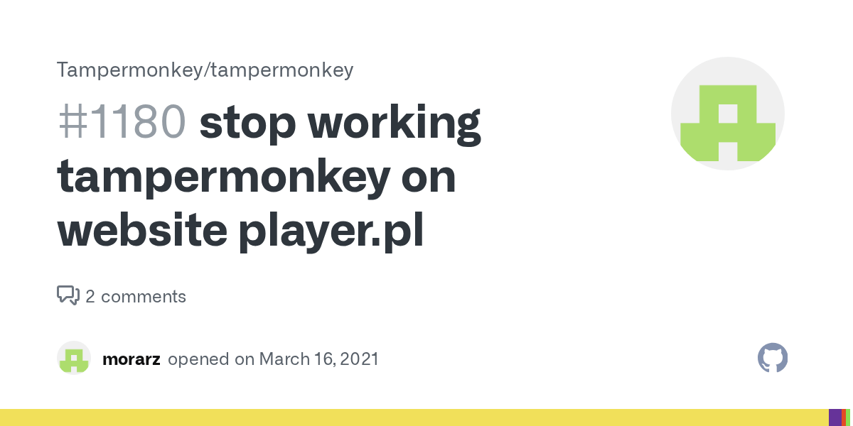 stop working tampermonkey on website player.pl · Issue 1180