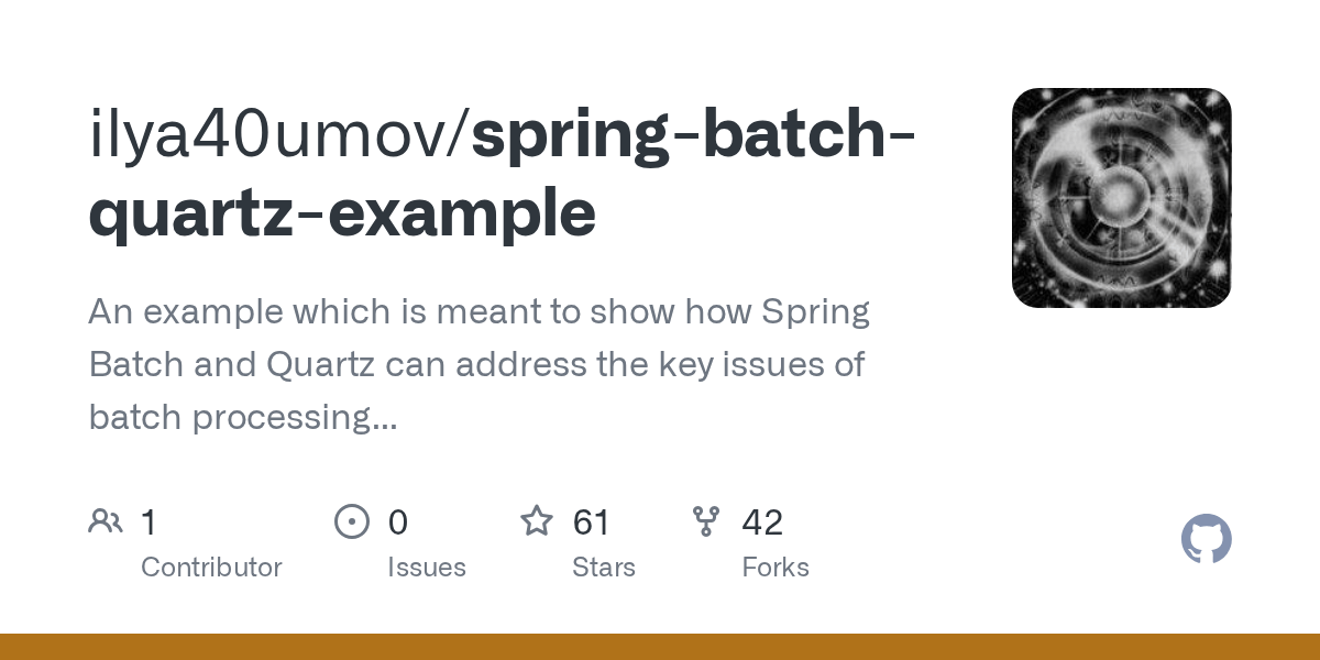 GitHub ilya40umov/springbatchquartzexample An example which is