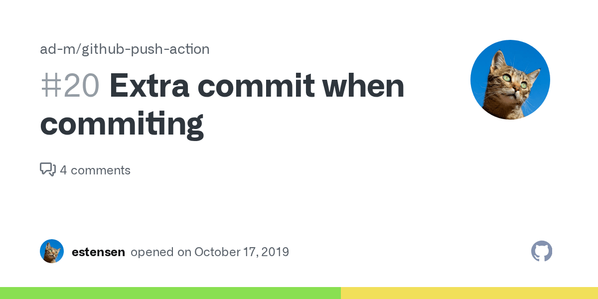 Extra commit when commiting · Issue 20 · adm/githubpushaction · GitHub