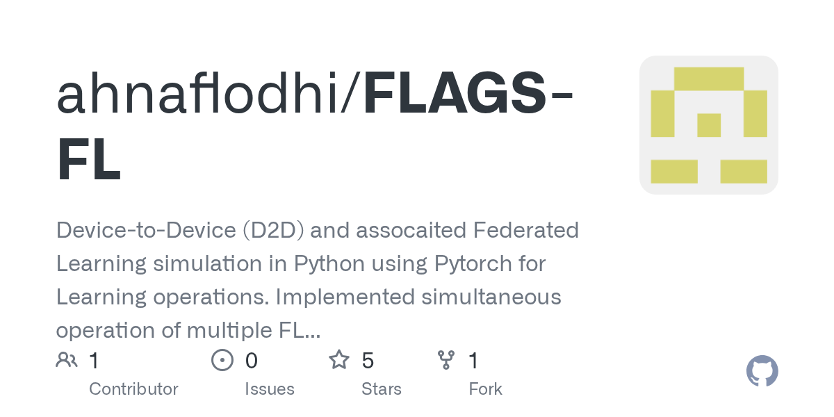 GitHub ahnaflodhi/FLAGSFL DevicetoDevice (D2D) and assocaited