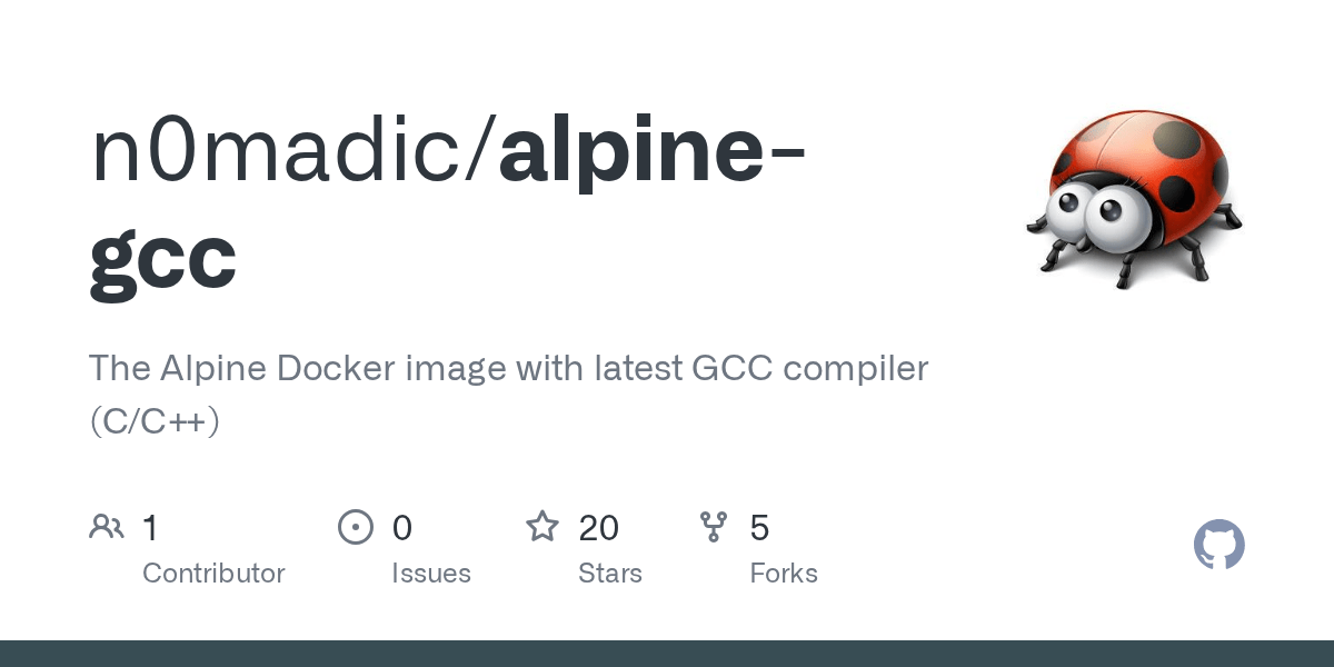 GitHub n0madic/alpinegcc The Alpine Docker image with latest GCC