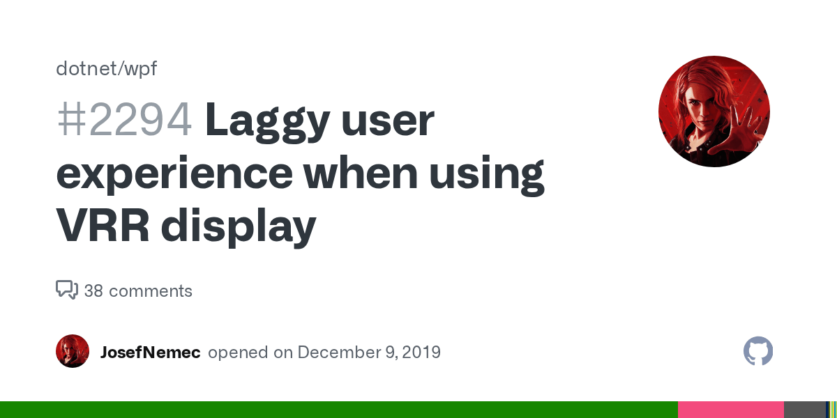 Laggy user experience when using VRR display · Issue 2294 ·