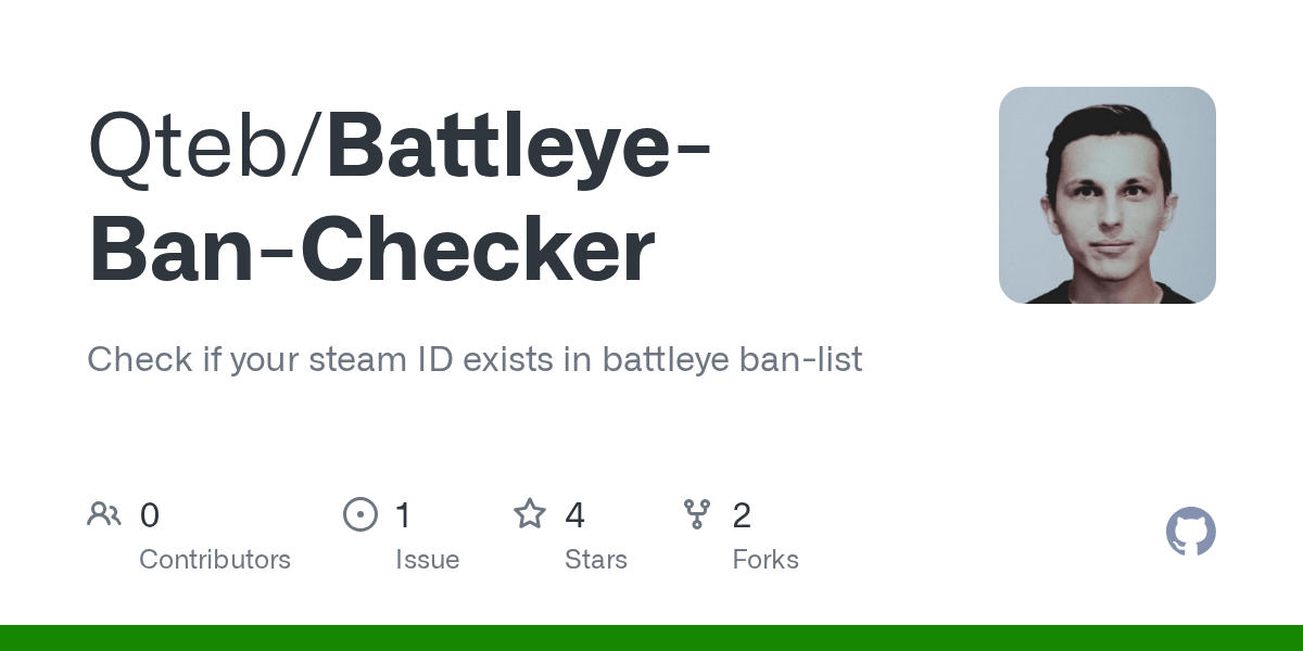 GitHub Qteb/BattleyeBanChecker Check if your steam ID exists in