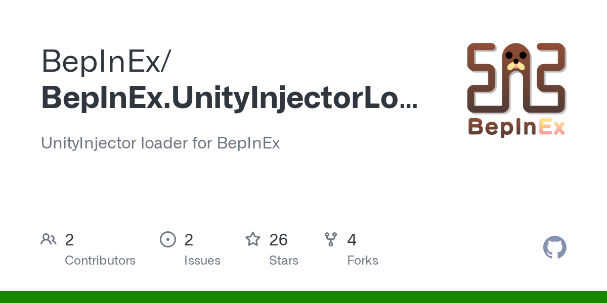GitHub BepInEx/BepInEx.UnityInjectorLoader UnityInjector loader for