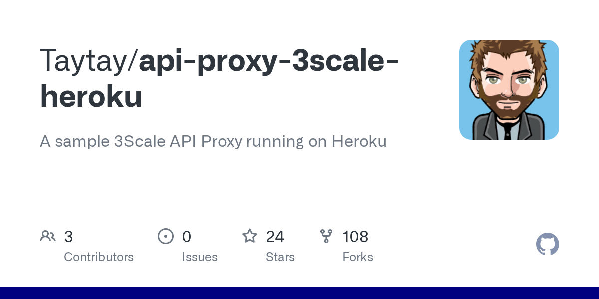 GitHub Taytay/apiproxy3scaleheroku A sample 3Scale API Proxy