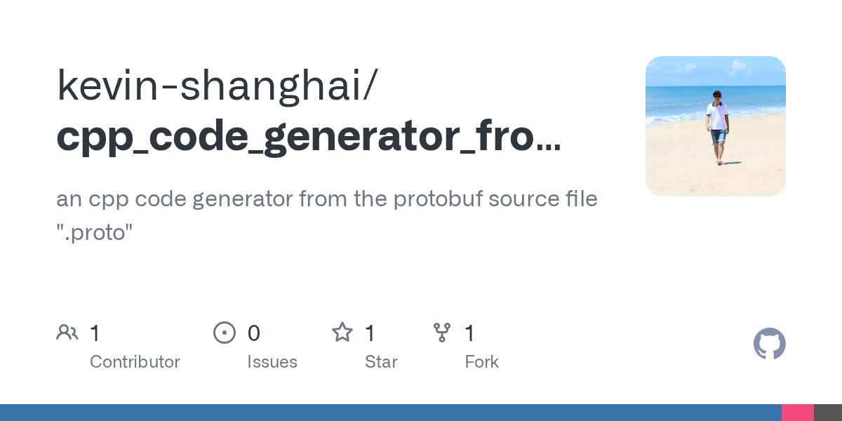 GitHub kevinshanghai/cpp_code_generator_from_protobuf_source_file