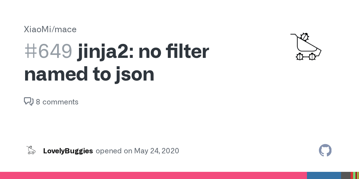 jinja2 no filter named to json · Issue 649 · XiaoMi/mace · GitHub