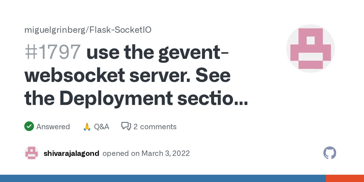 use the geventwebsocket server. See the Deployment section of the documentation for more