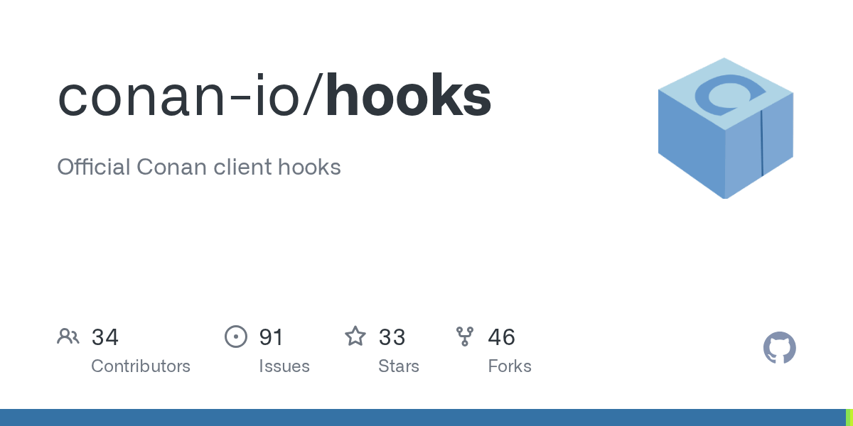 GitHub conanio/hooks Official Conan client hooks