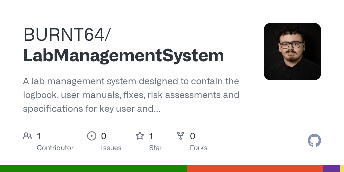 GitHub BURNT64/LabManagementSystem A lab management system designed