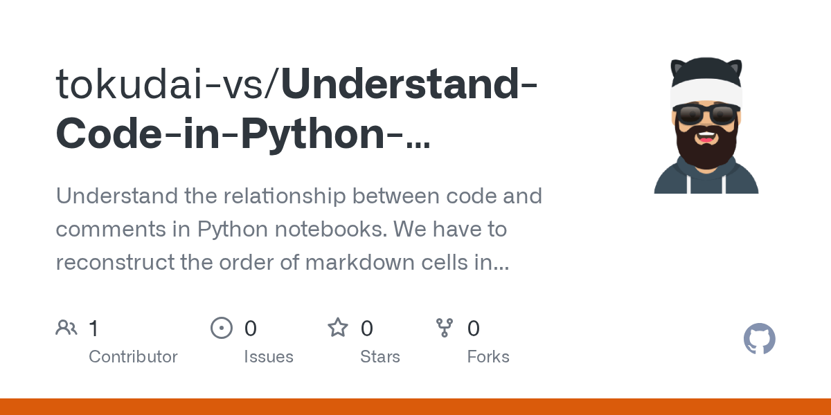 GitHub tokudaivs/UnderstandCodeinPythonNotebooks Understand the relationship between