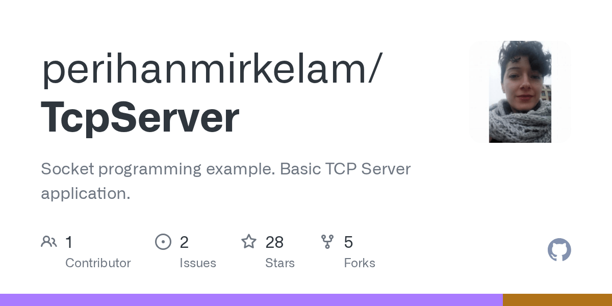 GitHub perihanmirkelam/TcpServer Socket programming example. Basic