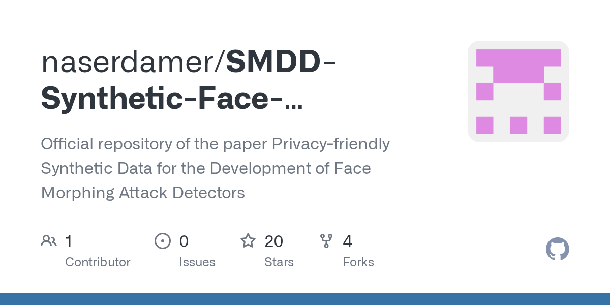 GitHub naserdamer/SMDDSyntheticFaceMorphingAttackDetection