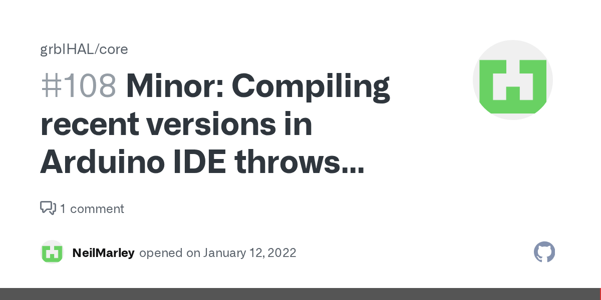 Minor Compiling recent versions in Arduino IDE throws declaration warnings... · Issue 108