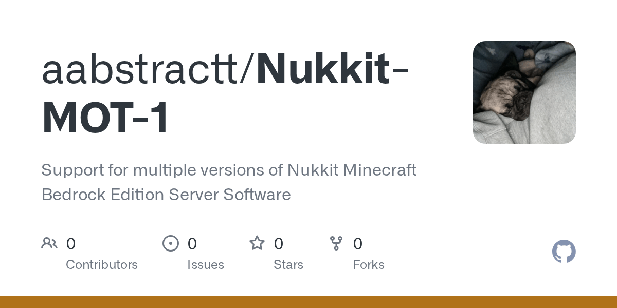 GitHub aabstractt/NukkitMOT1 Support for multiple versions of
